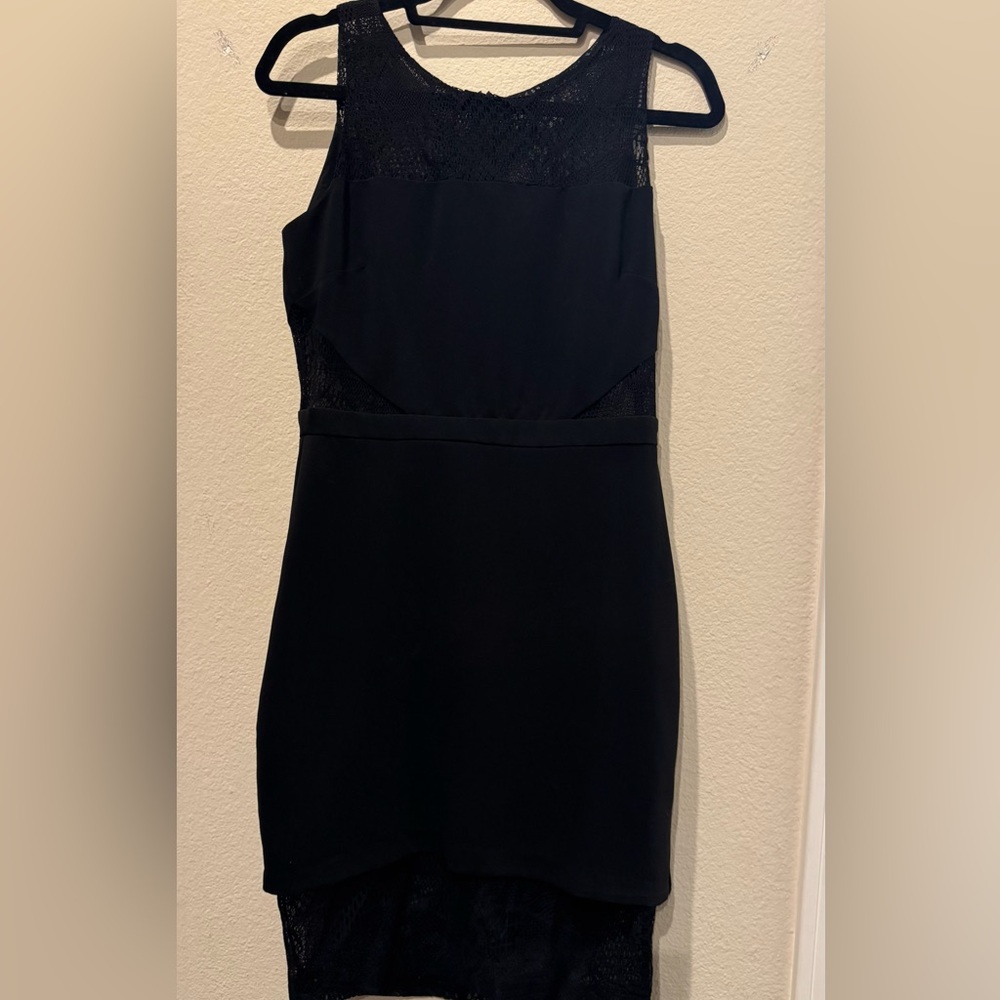 Parker Black Lace Mini Dress